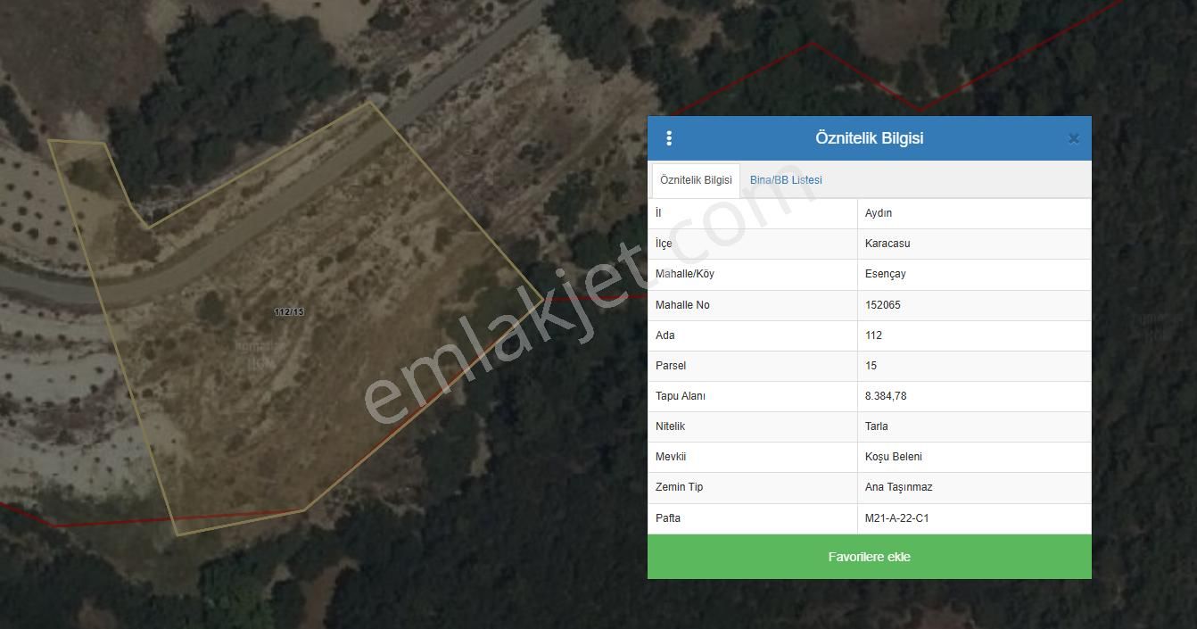 Aydın Karacasu Esençay Anayola Ve Baraja Yakın Tarla 8.284 M2 - Görsel 3