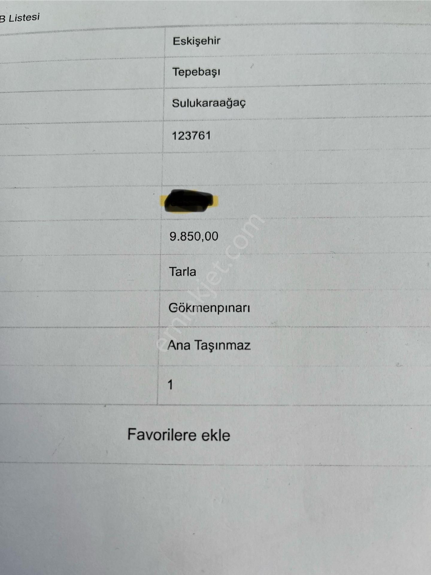 Çiftlik Yapımına Uygun Satılık Tarla Baron Emlak İnşaat Gayrimenkul