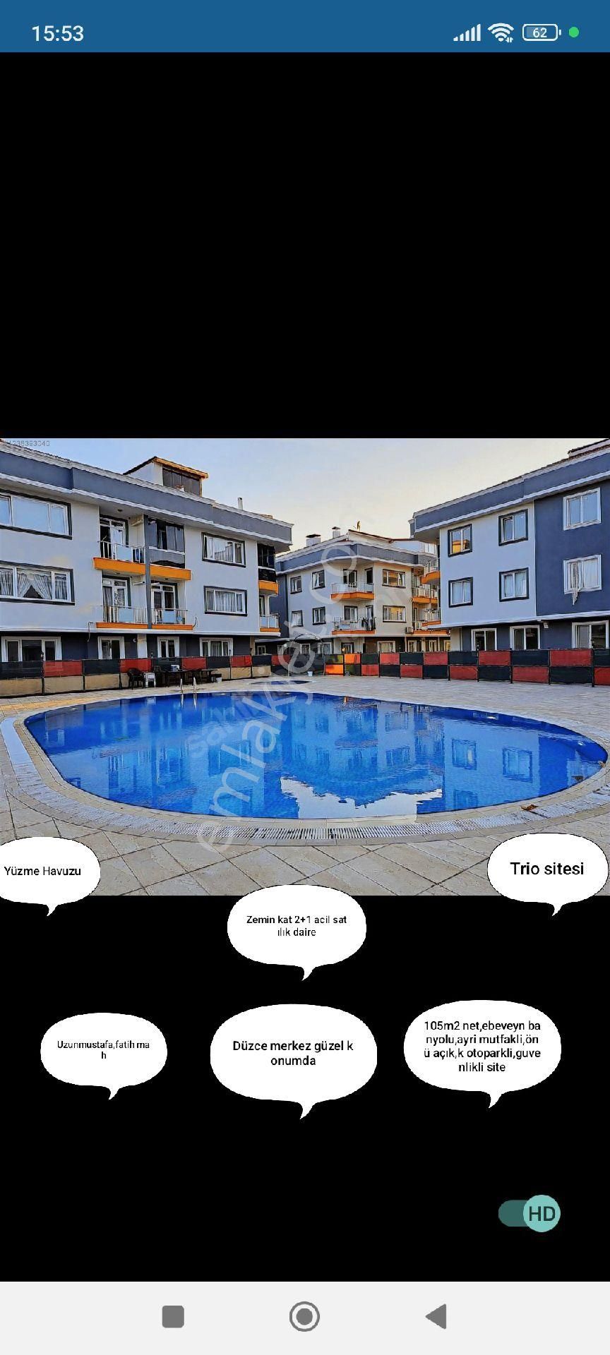 Sahibinden Acil Satilik,site İçi Daire