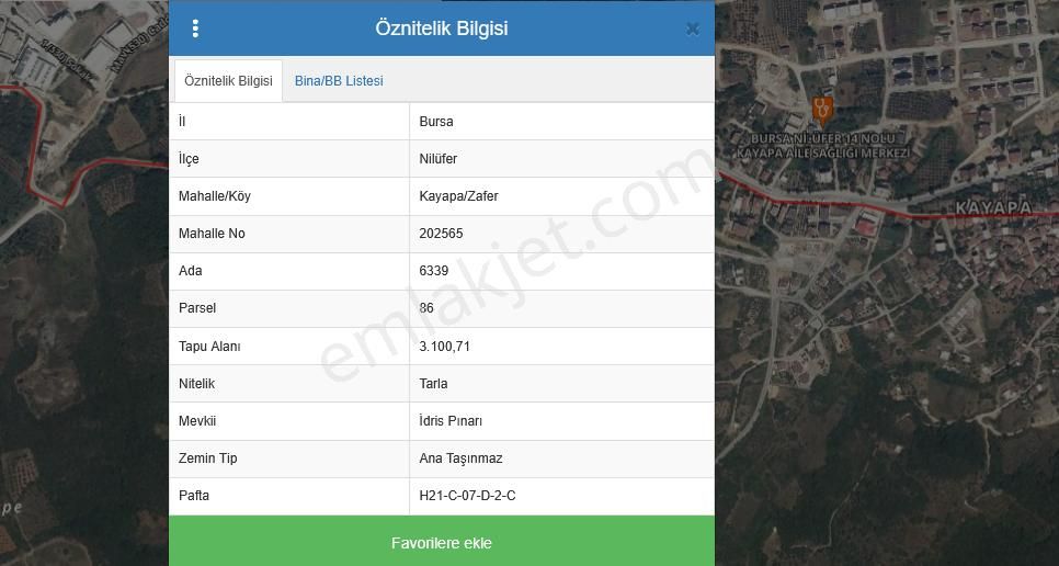 Kayapa'da Satılık 258m² Arazi!