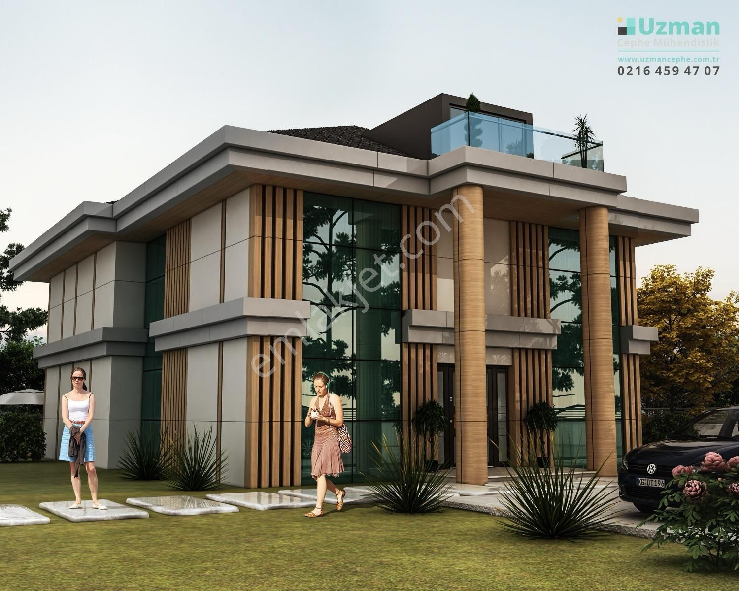 Tepekente Bitmiş Ful Eşyalı Villa