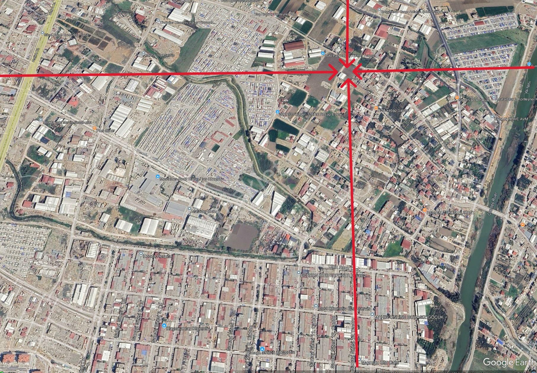 Antakya Güzelburç Ta Konut İmarlı 1082 M2 Satılık Parsel