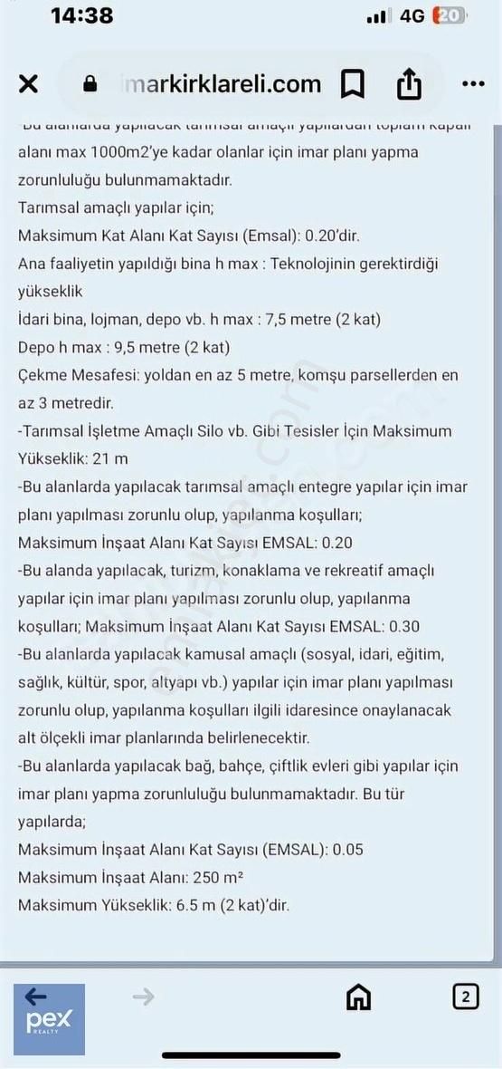 Lüleburgaz Tatarköy'de Harika Konumda Satılık 10.000m2 Arsa