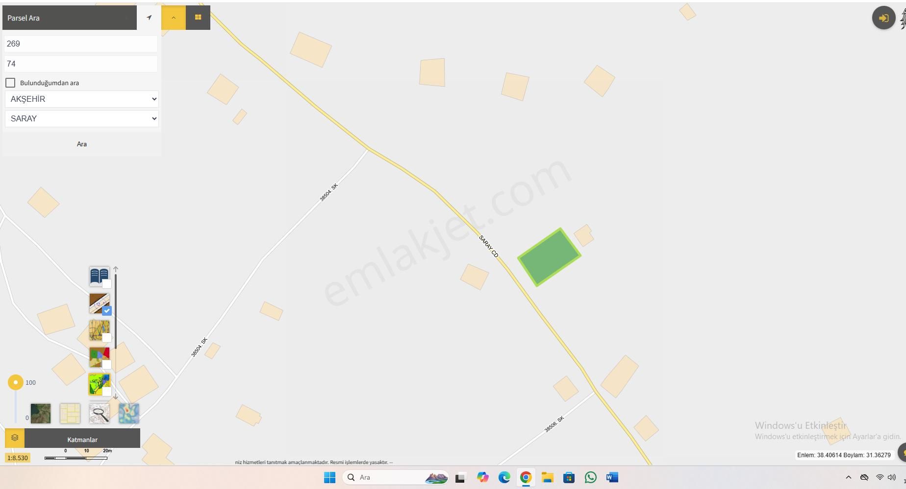 Erkam Emlaktan Villalık Arsa Hazır 3 Kata İmarlı Yatırımlık