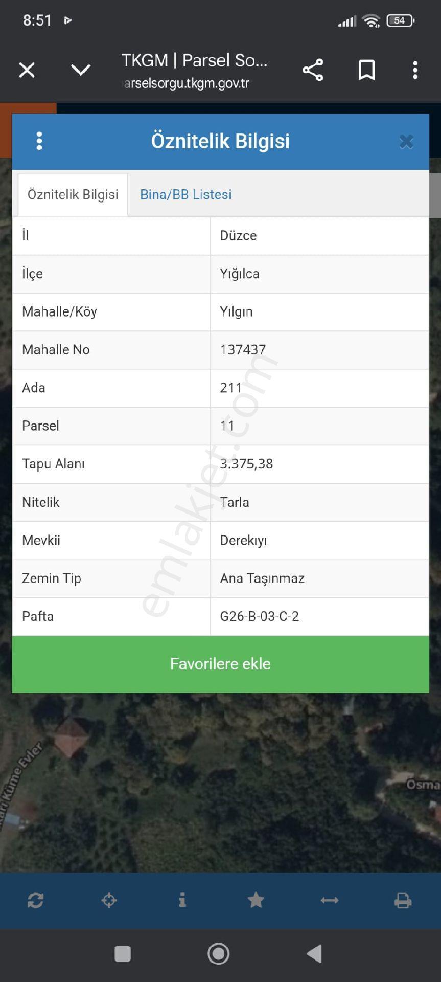 Duzce Yığılca Yılgın Mah De Acil Satılık Findik Bahcesi - Görsel 5