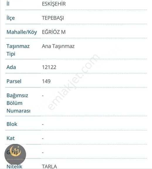 Dolunay'dan Eğriöz Mevkii'nde 13.381 M2 Satılık Tarla