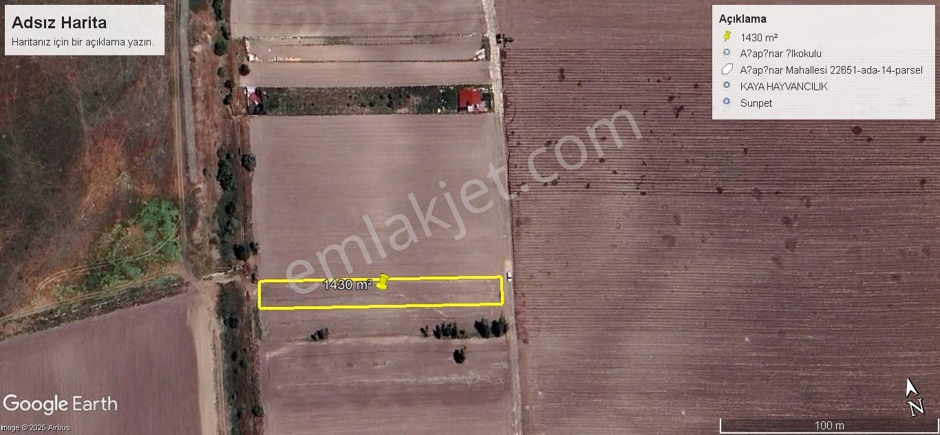 Odunpazarı Ağapınar`da 1430 M² Tarla
