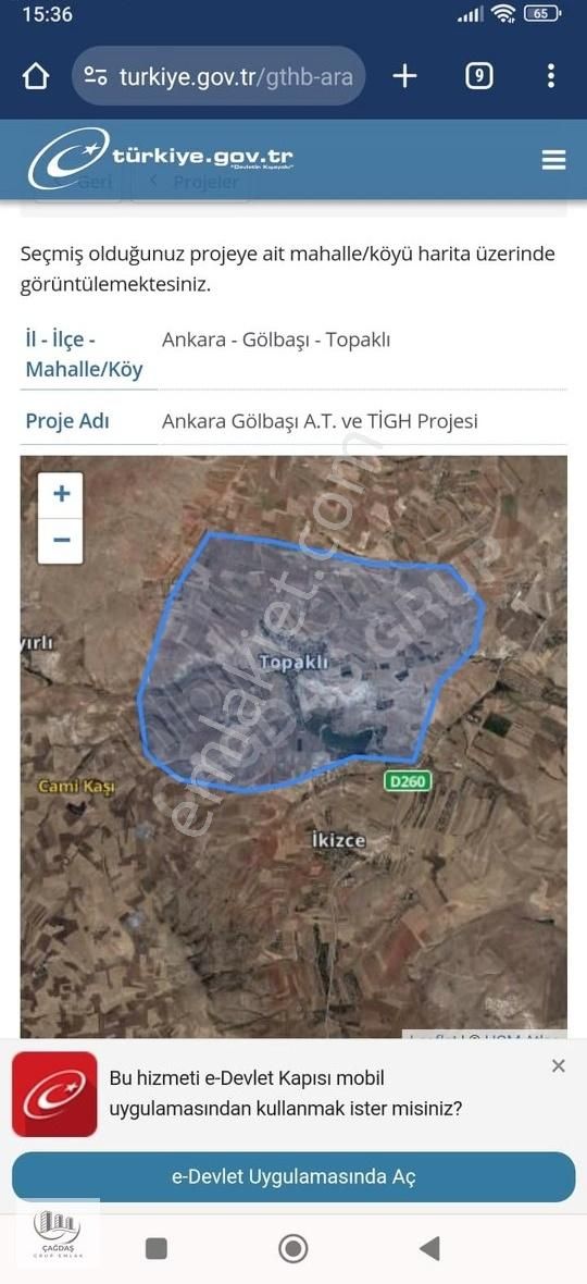 Gölbaşı Topraklı Köy İçi 500 Metre Muhteşem Fırsat İnceke 20 Km