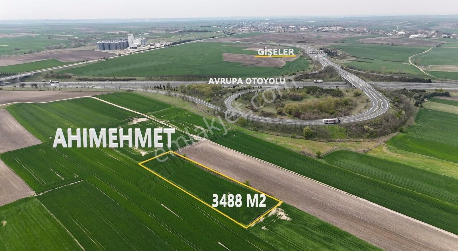 Ergene Ahımehmet ** Otoyola Yakın Fırsat Parsel ** 3488 M2