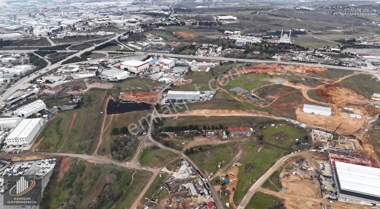 Pelitlide Satılık 11.500 M2 0,80 Emsal 1. Sınıf Sanayi Arsası - Görsel 4