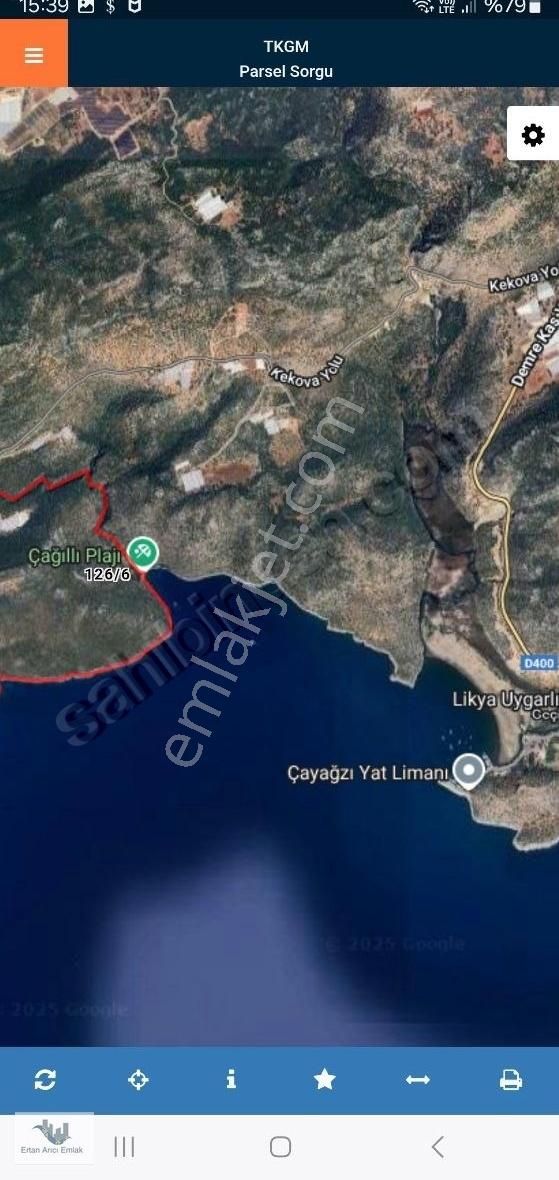 Demre Kapaklıda Full Deniz Manzaralı Arsa....