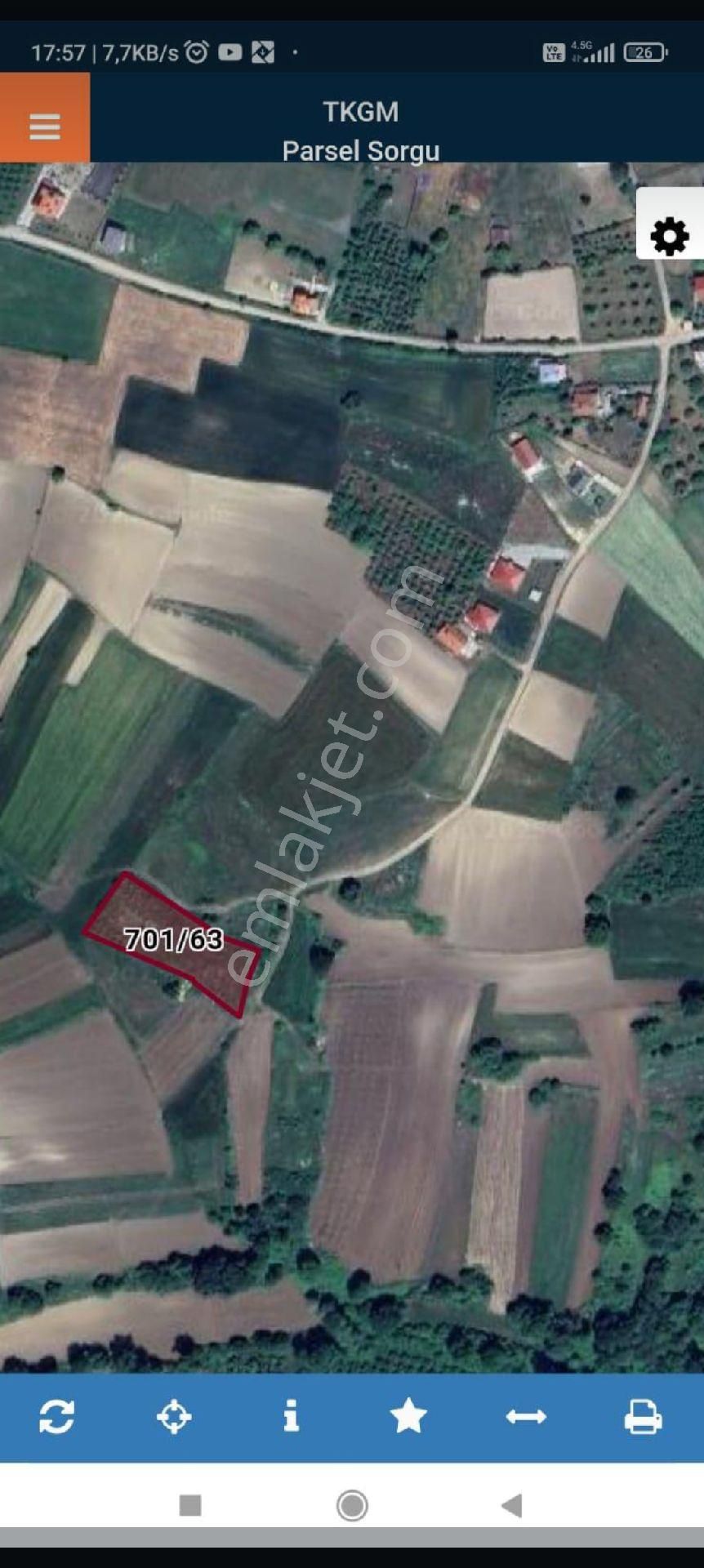 Sakarya Kaynarca Kayacık 2500 Metrekare Resmi Yolu Mevcut Tarla