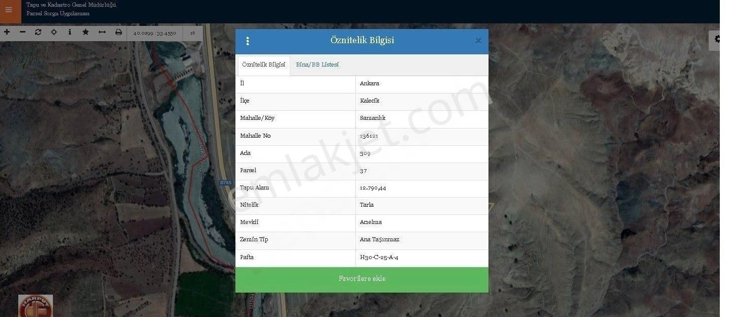 Acil İhtiyaçtan Samanlık'ta 13 Dönüm Müstakil Tek Tapulu Tarla