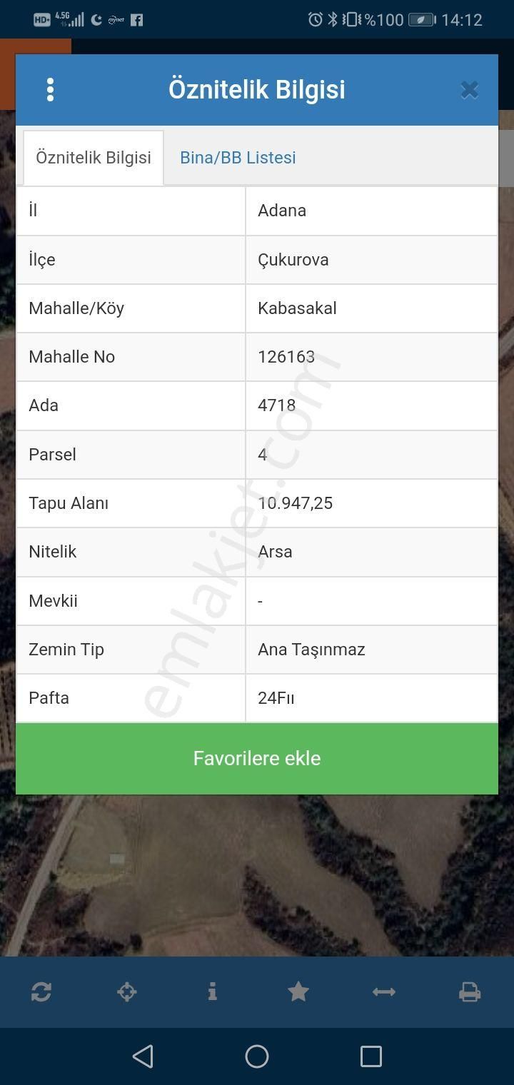 Kabasakal 4718ada 4 Parsel 1400m2 Satılık M2 Si 6,000tl Parça Parça Da Verilir