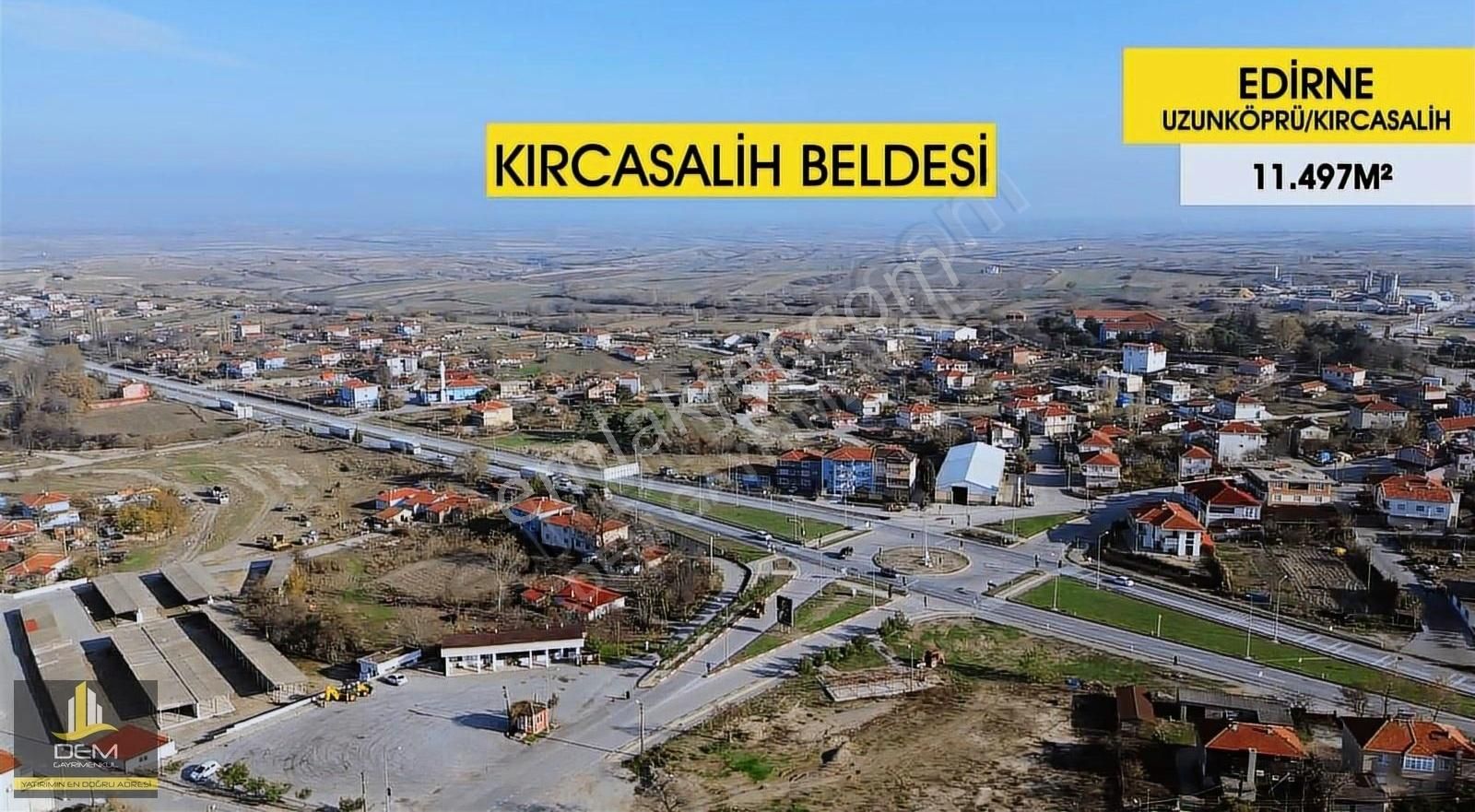 Edirne Uzunköprü Kırcasalih Parselasyonlu Caplı 415m