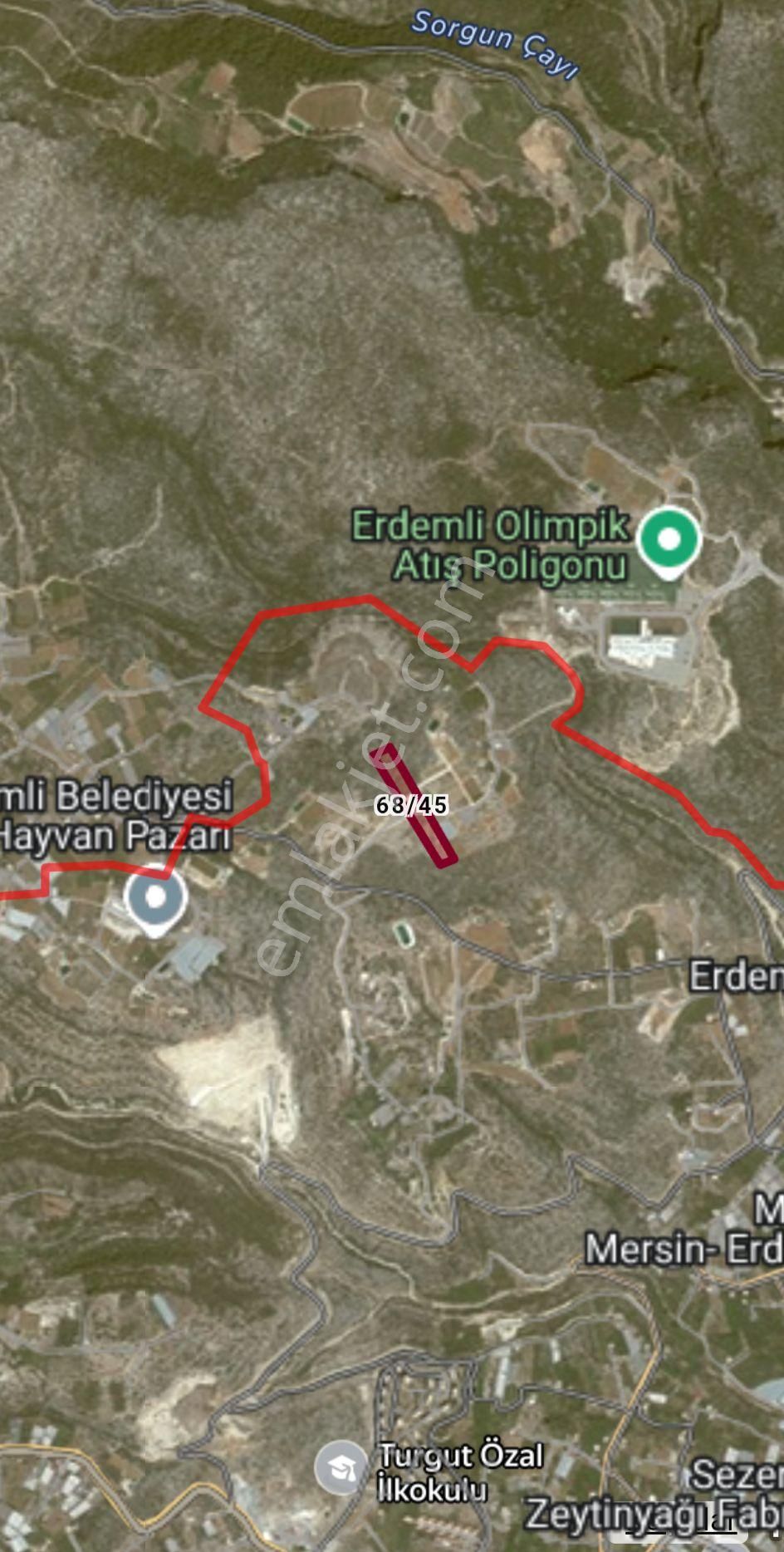Mersin Erdemli Merkez Koyuncu 'da 15461 M2 Yatırımlık Satılık Arazi