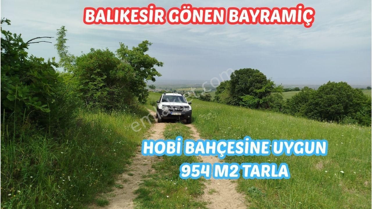 Gönen Bayramiç’te Kuş Cenneti Manzaralı 954 M² Tarla! Hobi Bahçesine Uygun – 500.000 Tl