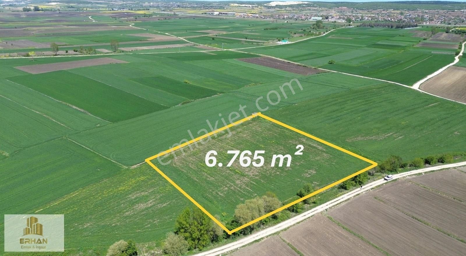 Kırklareli Vize Çakıllı 6.765 M² Tek Tapu Müstakil Tarla