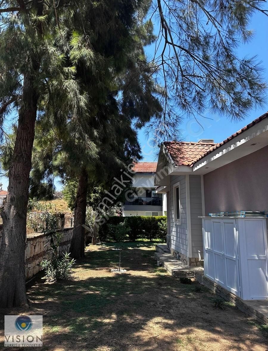 Didim Mavişehirde Tek Katlı Şömineli Havuzlu Müstakil Ev - Görsel 25