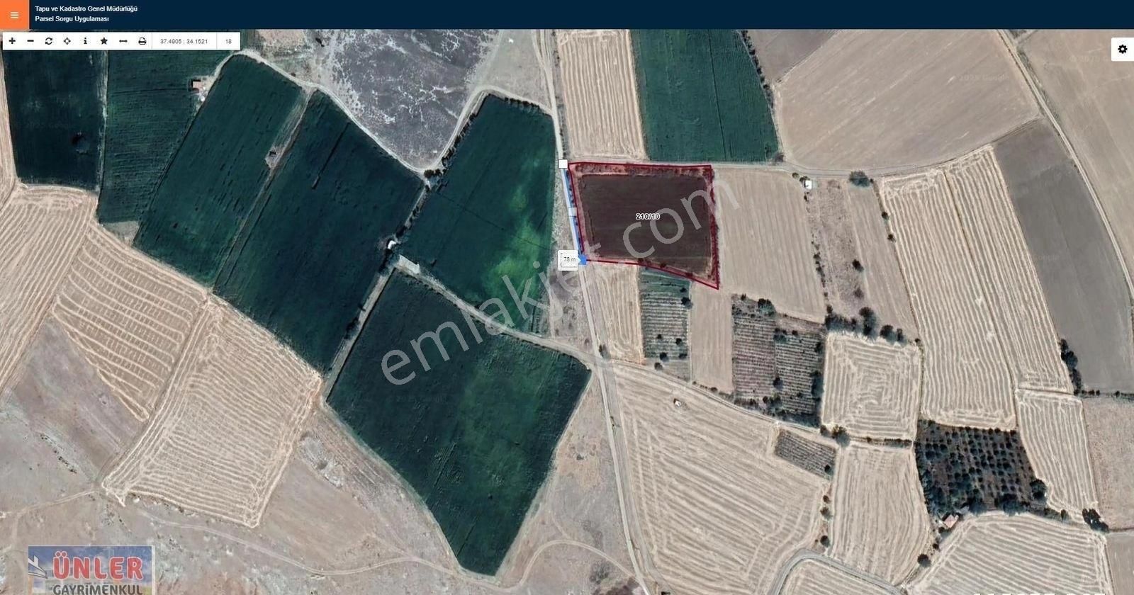 Gökçeyazıda 23 Evlek Tek Tapu Kuyulu Bahçe