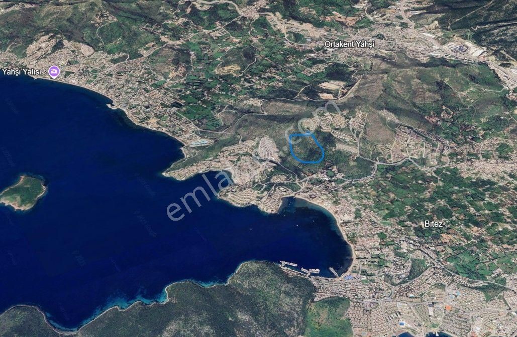 Bodrum Bitez De Satılık 246 M2 Yatırımlık Deniz Manzaralı Arsa