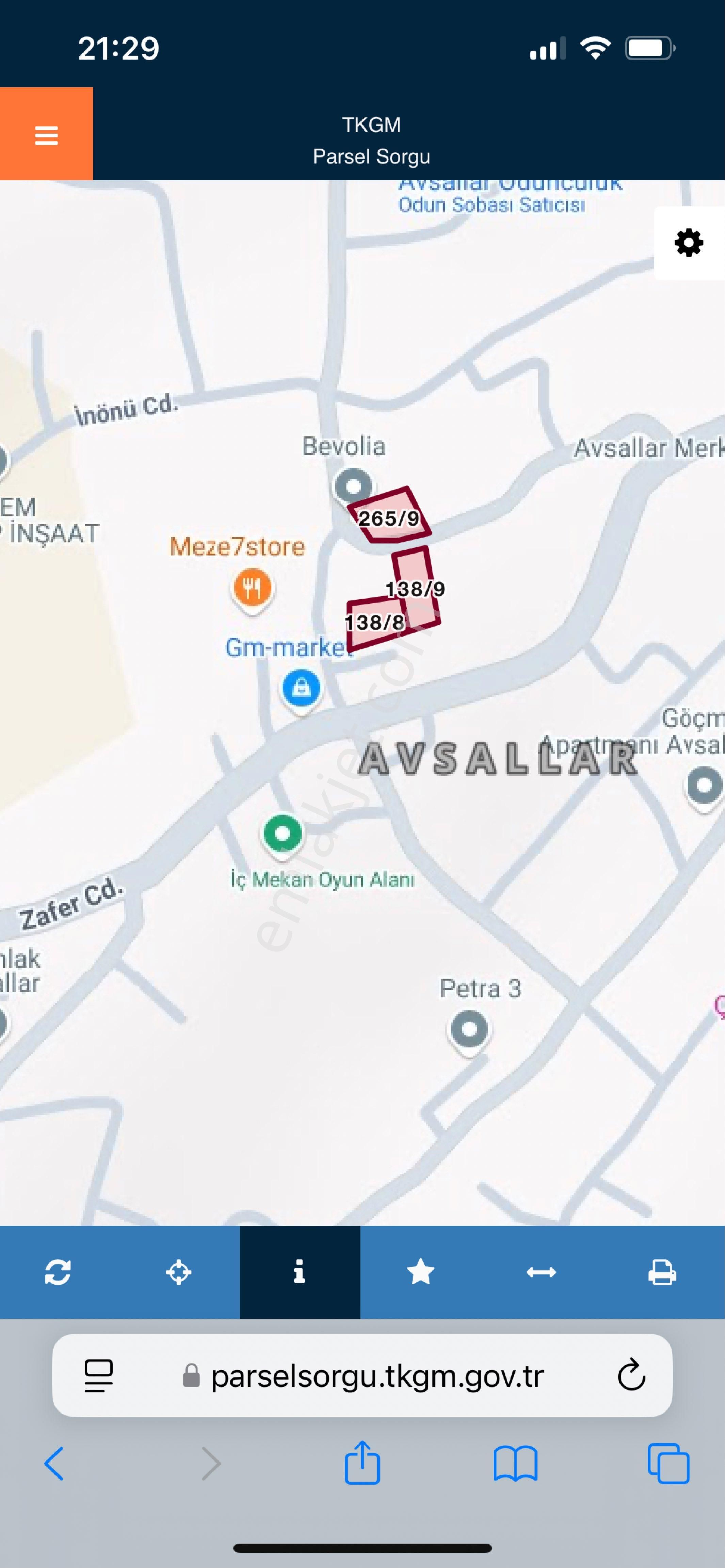 Avsallarda 1985 M2 Satılık Arsa