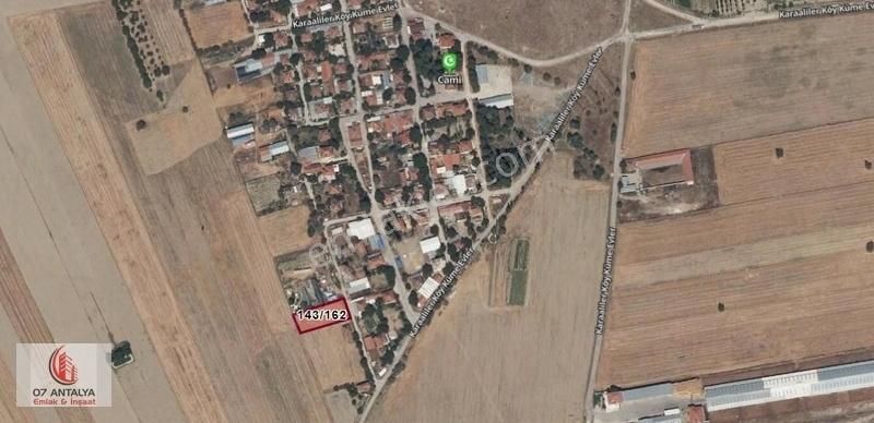 Bucak Karaaliler Köyü Tek Tapu Satılık Arsa