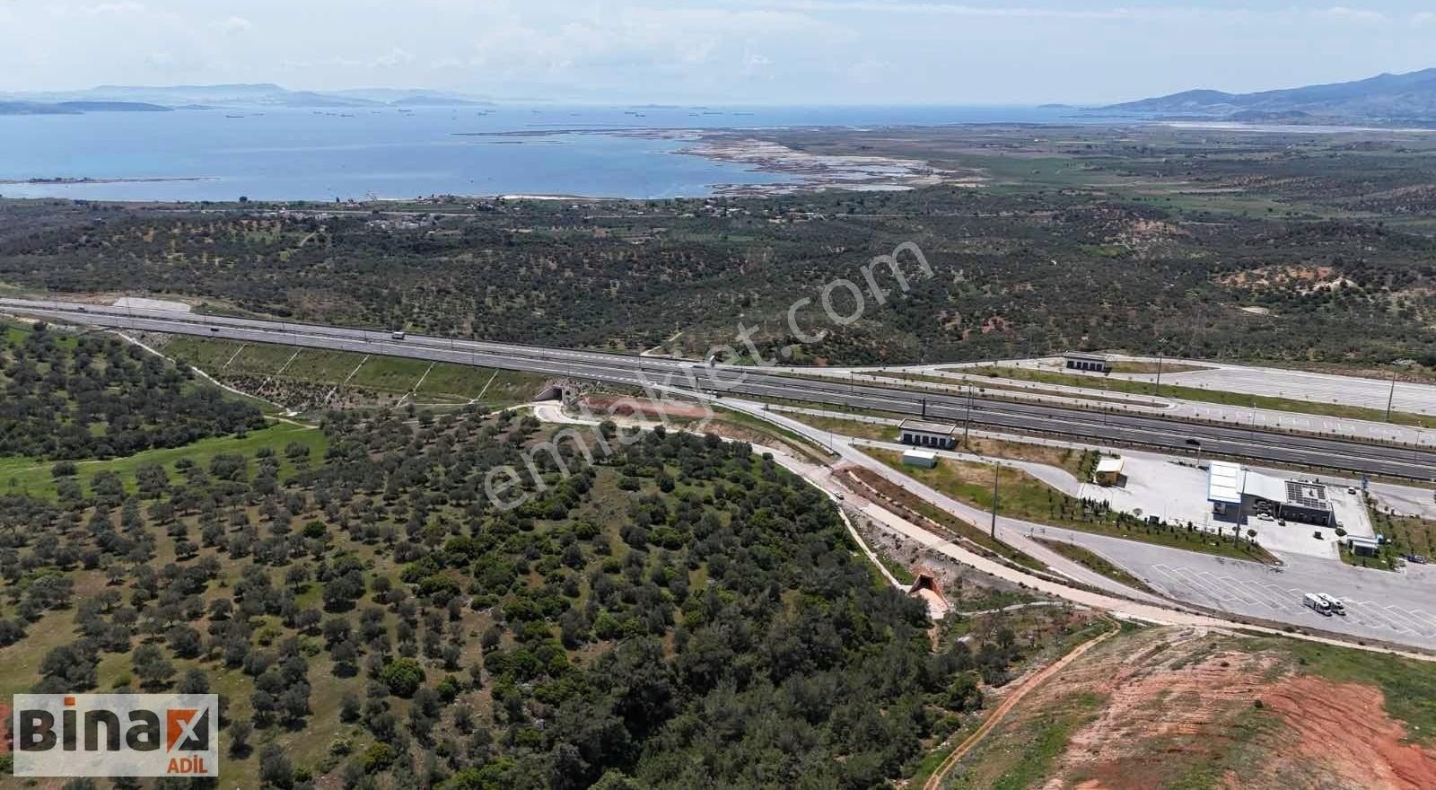 Bergama Zeytindağ'da Deniz Manzaralı Ana Yol Cepheli Zeytinlik