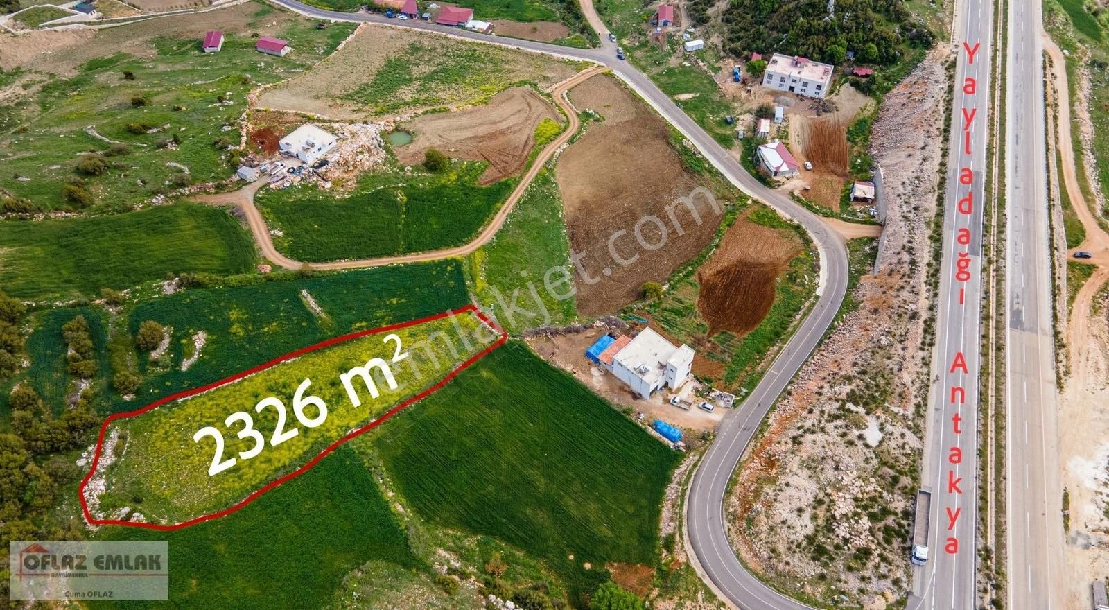 Oflaz Emlak'tan Satlık Antakya Karayoluna Çok Yakın Tarla