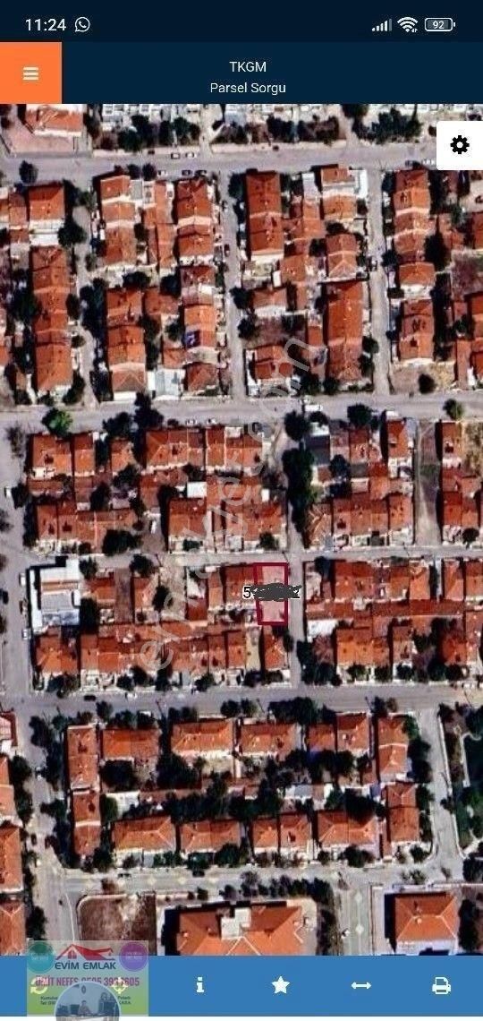 Evim Emlak Dan Şentepe Mahallesi De Satılık Arsa