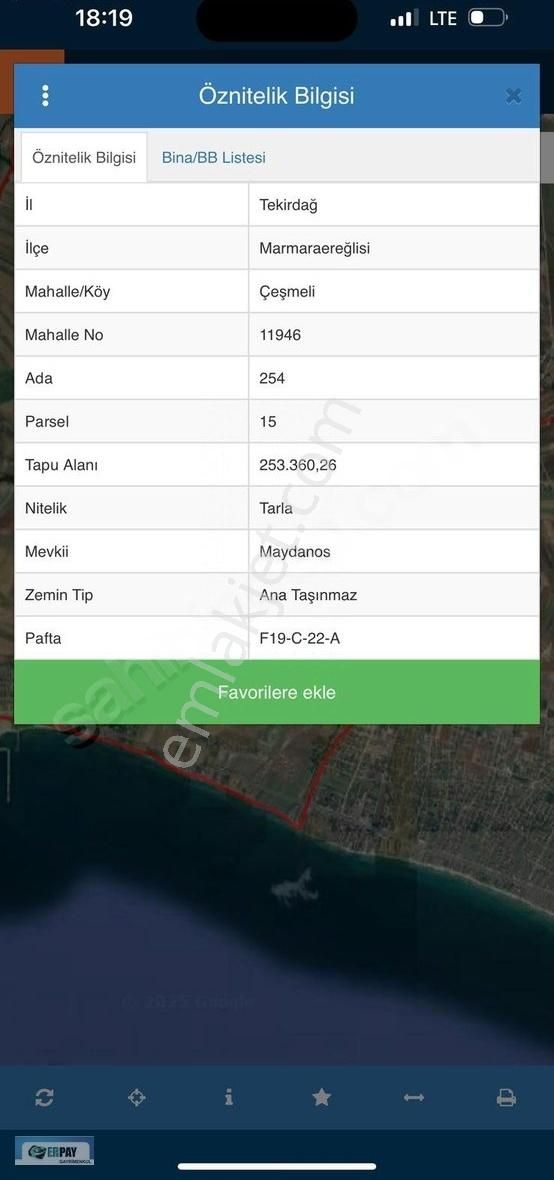 Erpay İnşaat'tan Çeşmeli'de 181m² Köy-sahil Yakınında