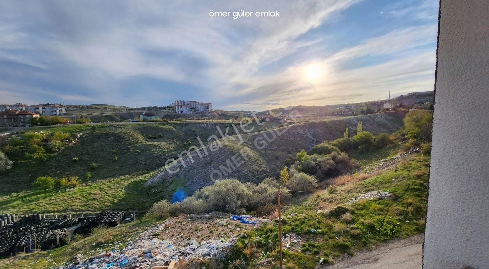 Güler^den Yenimahallede Panoramik Ank Manzaralı Sıfır Güney 3+1.