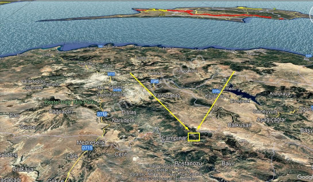 Arevar'dan Mersin Mut Çampınar'da Satılık Yatırıma Uygun Araziler