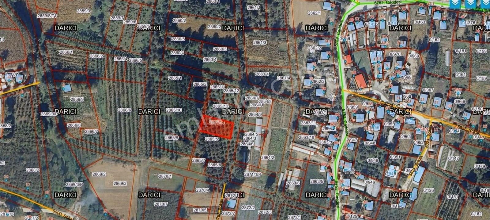Turgutlar Emlak ' Tan Darıcı Mah . 939,76 M2 Satılık Arsa