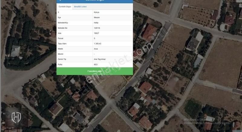Hatıp Da Satılık 1300 M2 Villa Arsası