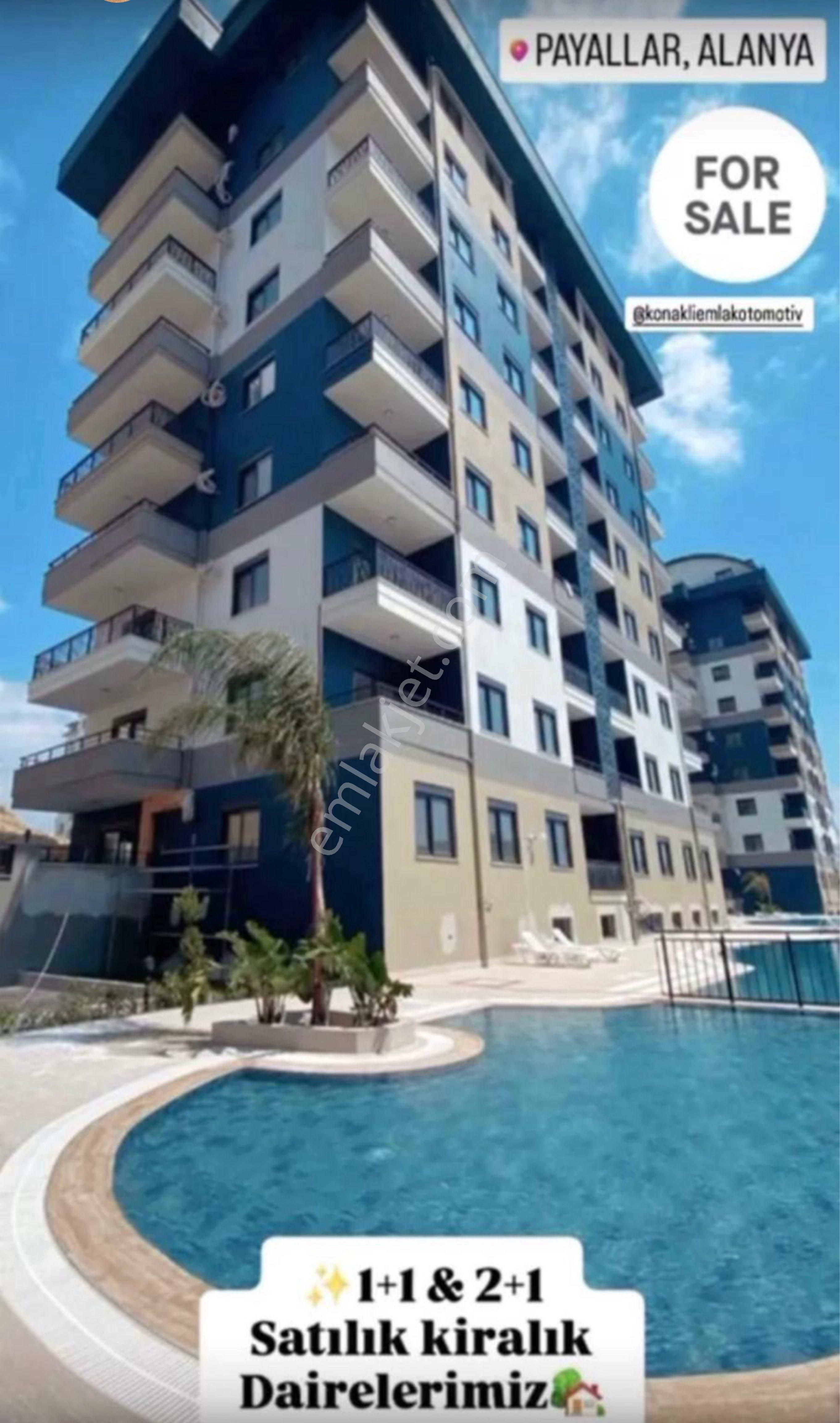 Alanya Payallar Satılık 1+1 Full Aktiviteli Güney Cephe Daire
