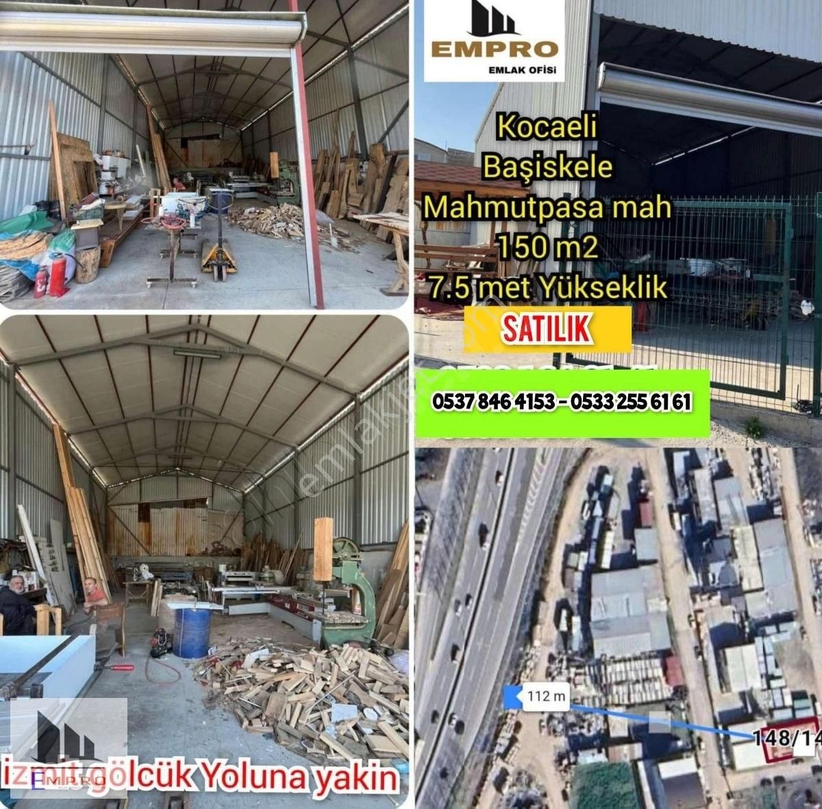 Başiskele Yuvacık Sapağında Satılık Ticari Depo
