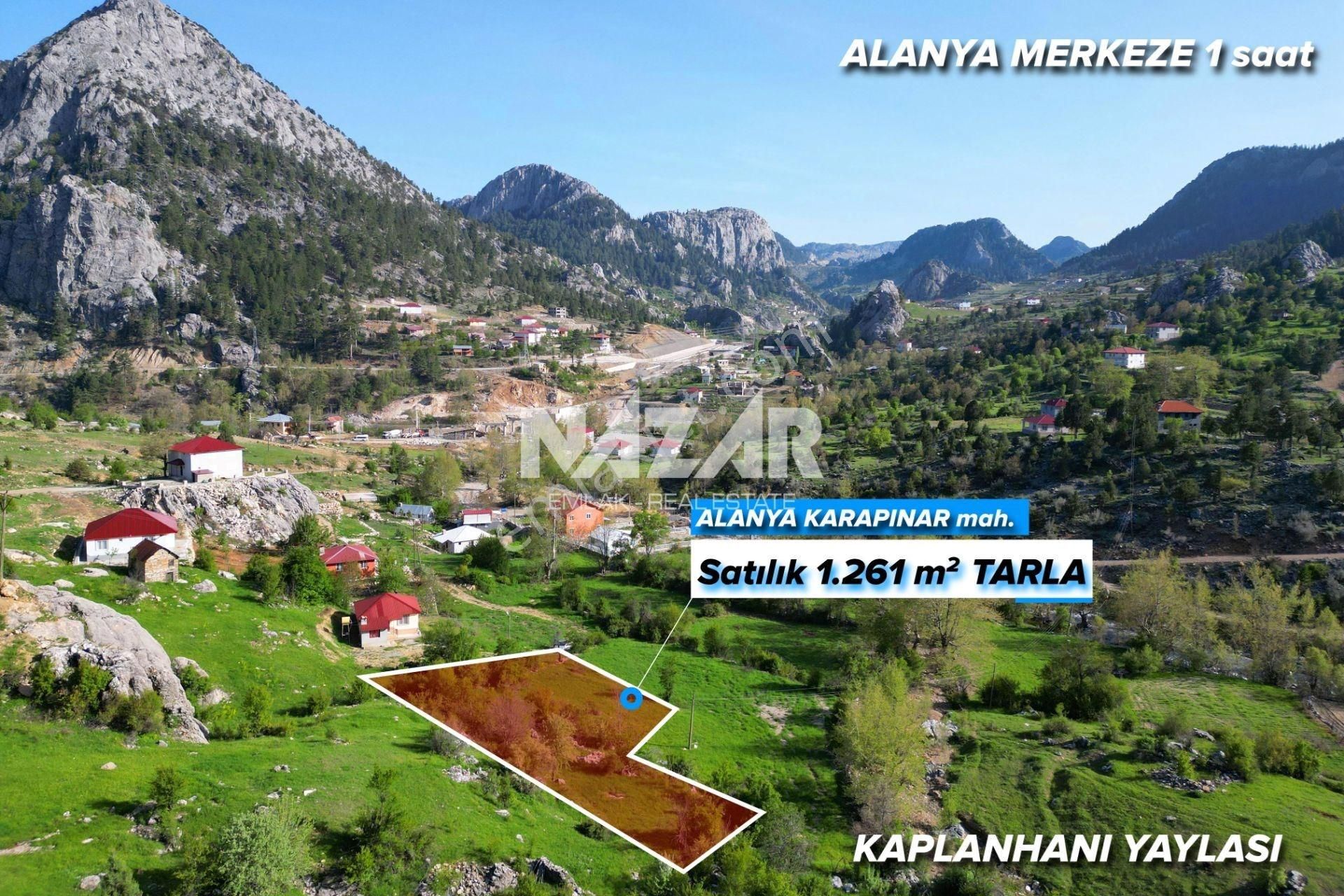 Alanya Karapınar Kaplananı Yaylası’nda 1.261 M² Satılık Tarla - Görsel 2