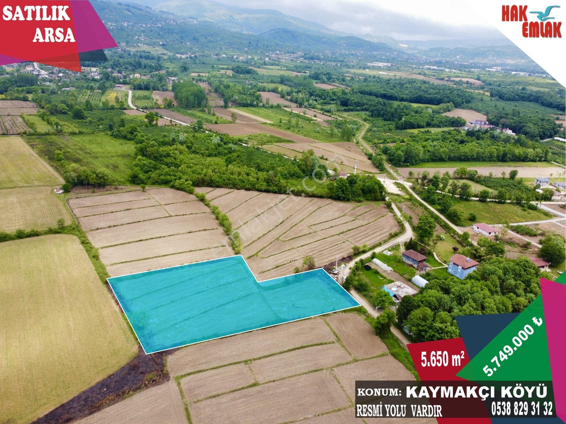 Hak Emlak'tan Kaymakçı Köyünde Yerleşik Alan Satılık 5.650 M² Arsa