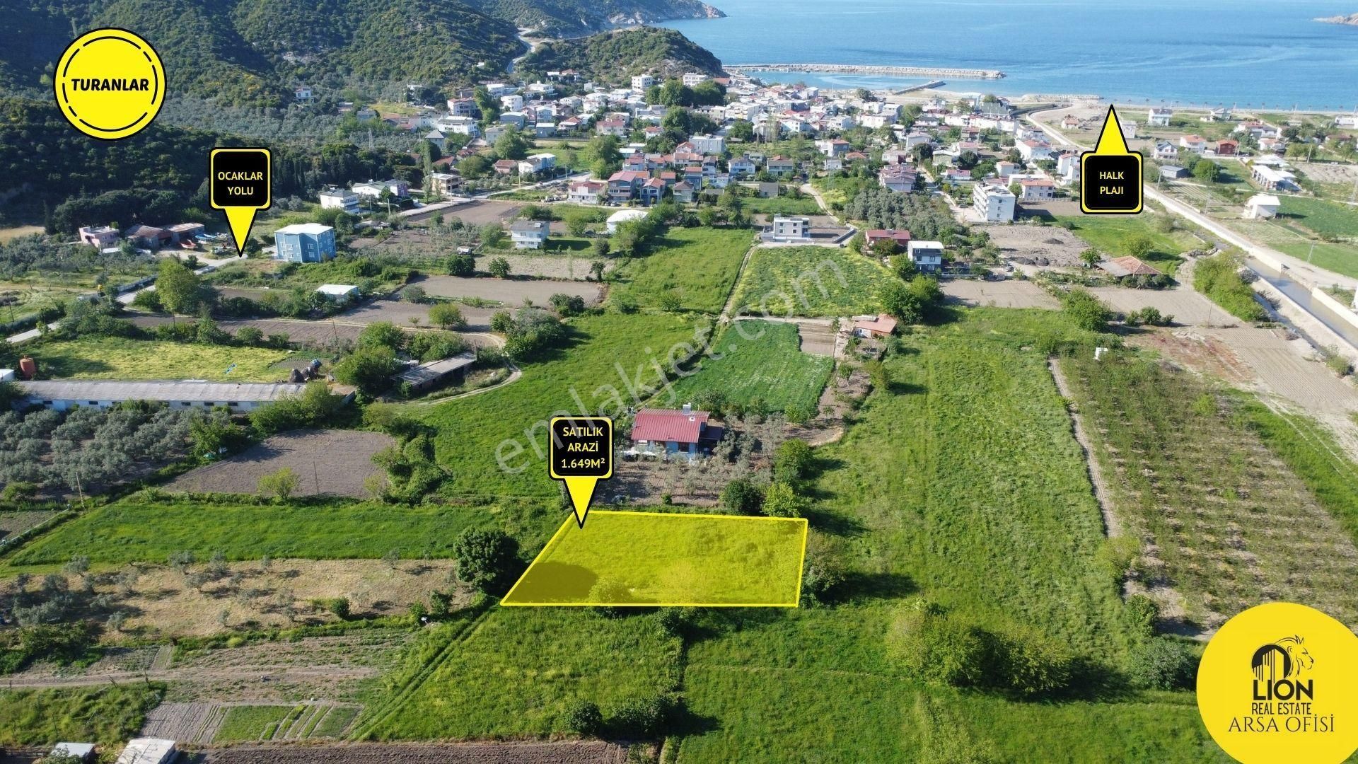 Erdek Turan Mahallesinde Halk Plajına Çok Yakın 1.649m² Arsamız Satılıktır
