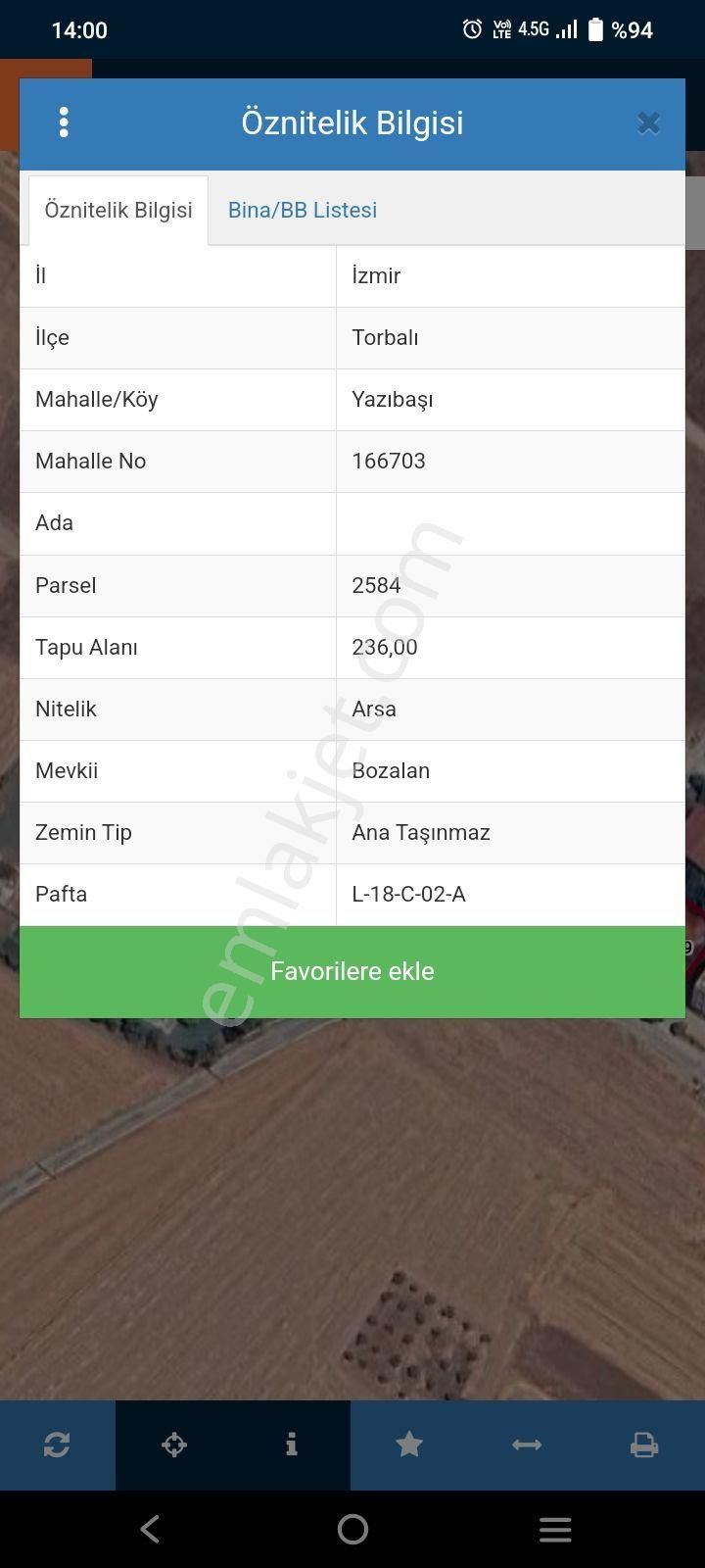3 Kat İmarlı Yazıbaşında Arsa