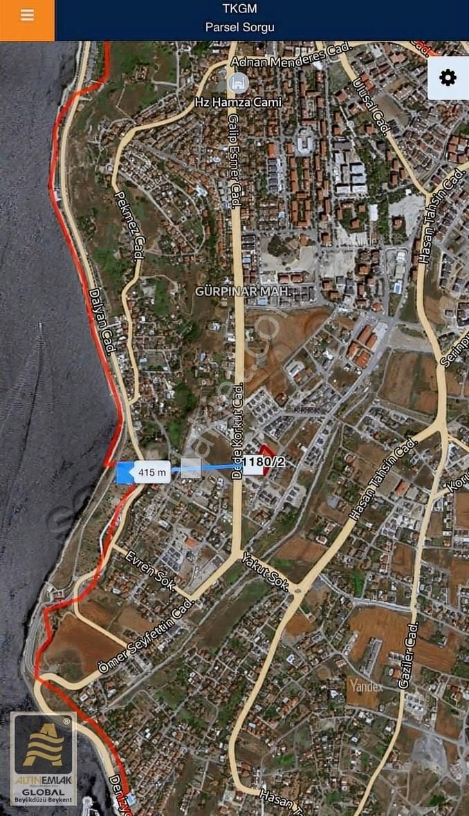 Gürpınar'da Villa İmarlı Satılık Arsa