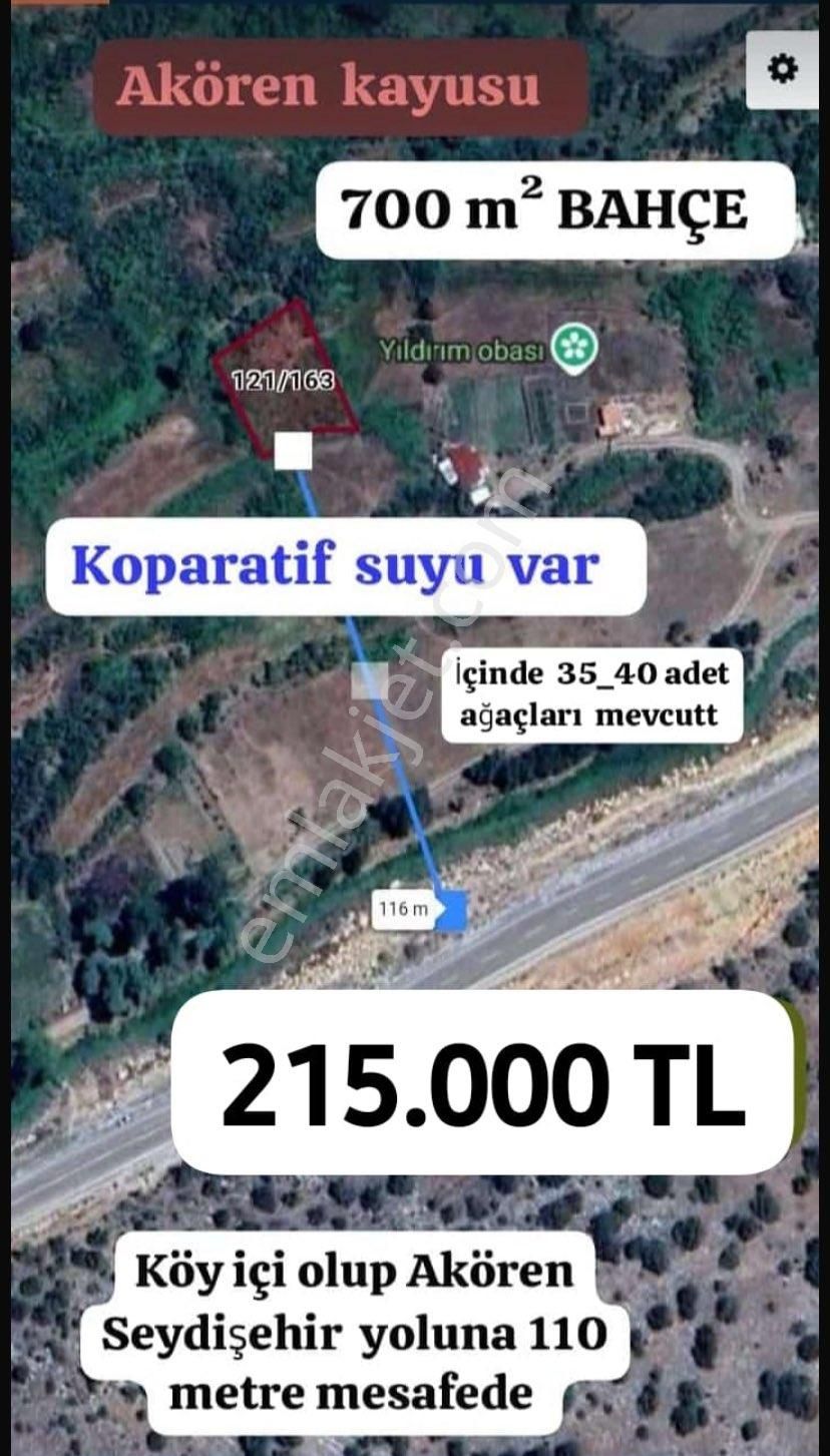 Yeşillikler İçinde 700 M2 Müstakil Bahçe Akören Kayasu