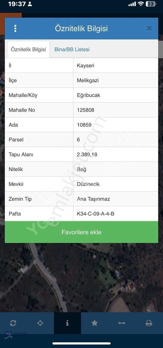 Ygc-inecik'te Satılık 2389 M2 Bağ