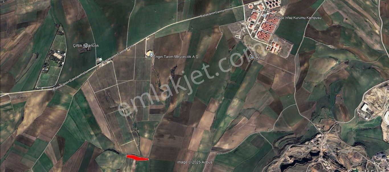 Tekirdağ Çorlu Yenice'de Yatırımlık 9104 M² Satılık Tarla