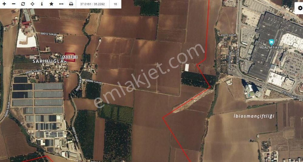 Real Arkası Seyhan Sarıhuğlar 11379 Ada 3 Parsel 204m2 Hisse M2 Sine 8,000tl Köy İçi