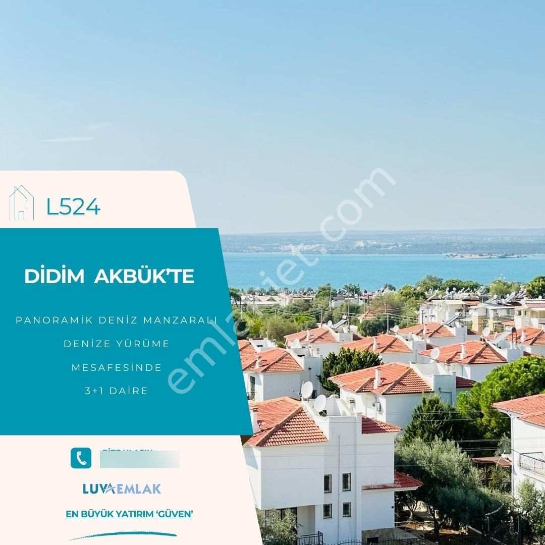 Didim Akbük'te Havuzlu Site İçerisinde 3+1 Çatı Dubleks