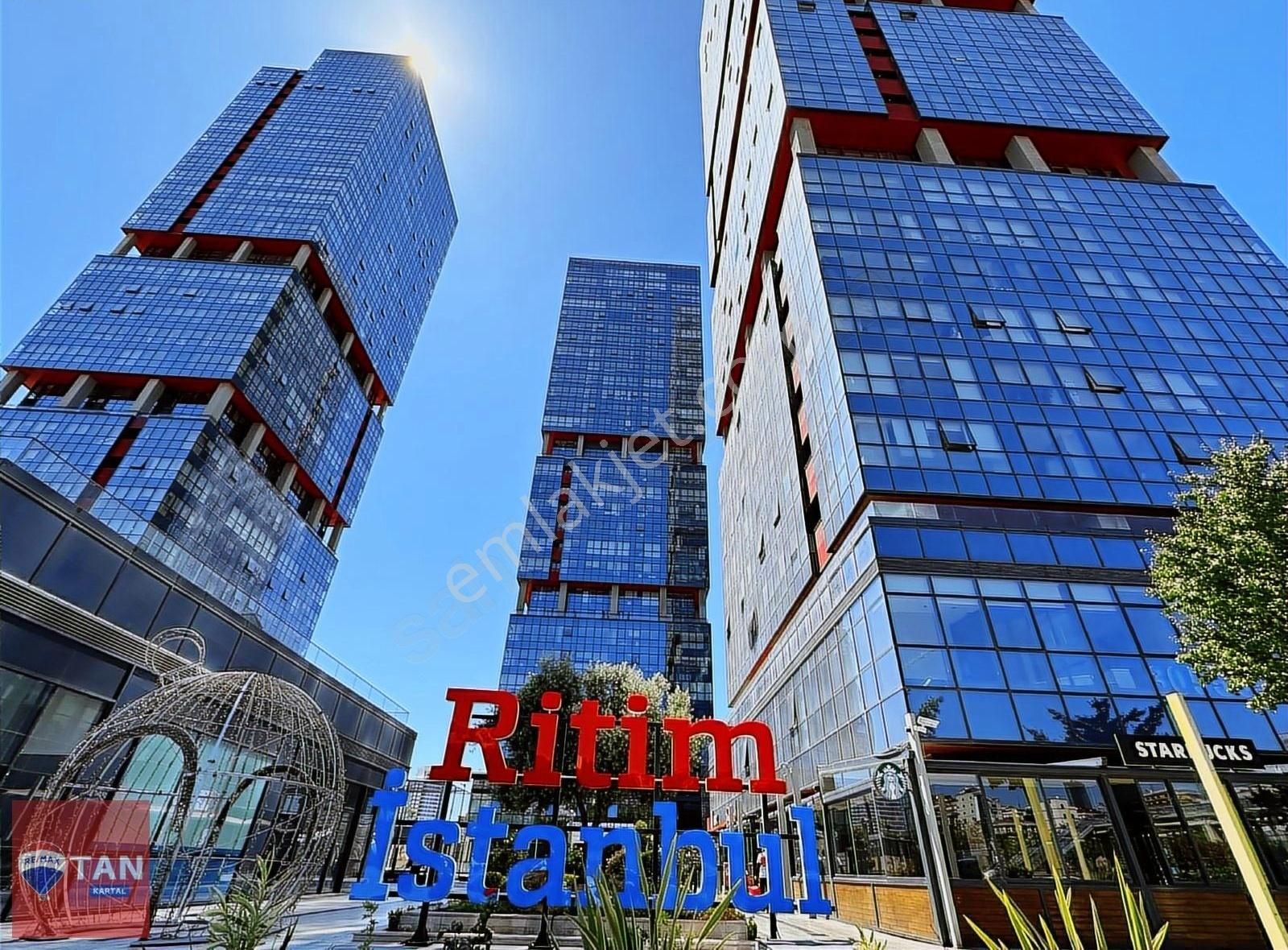 Ritim İstanbul 'da Yüksek Katta Satılık "boş" 1+1 Rezidans