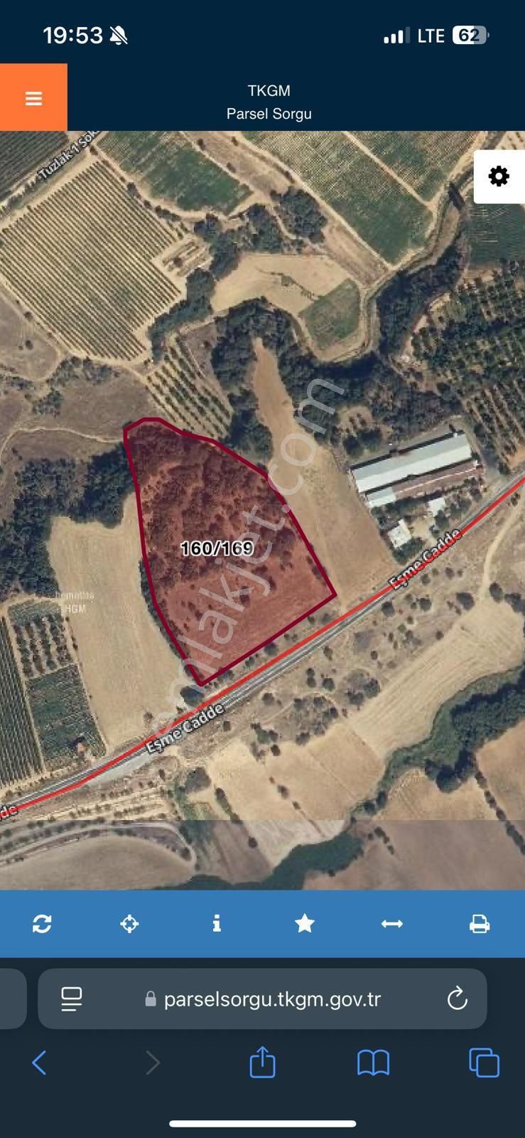 15.676,20 M2 Uşak Eşme Yeleğen/istiklal Yassıalan Mevkiinde Satılık Tarla