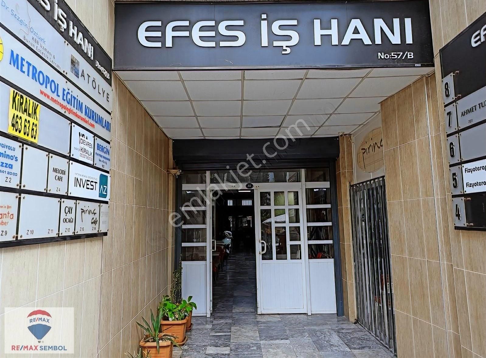 İzmir Konak Sevgiyolu Efes İş Hanında Giriş Kat Ofis-büro-depo